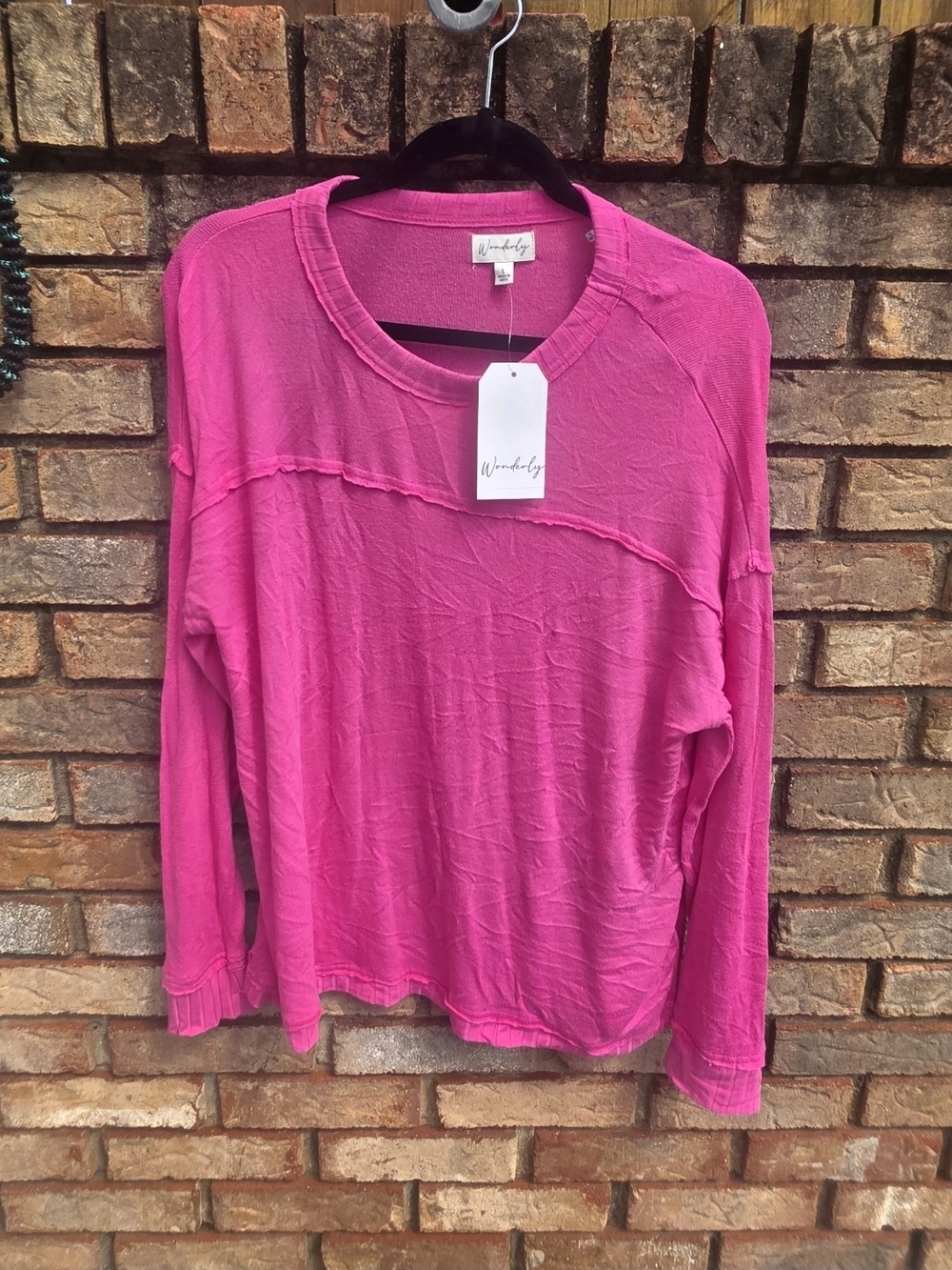 New Women's Wonderly Soft Pink Shirt, RV $55 size Large